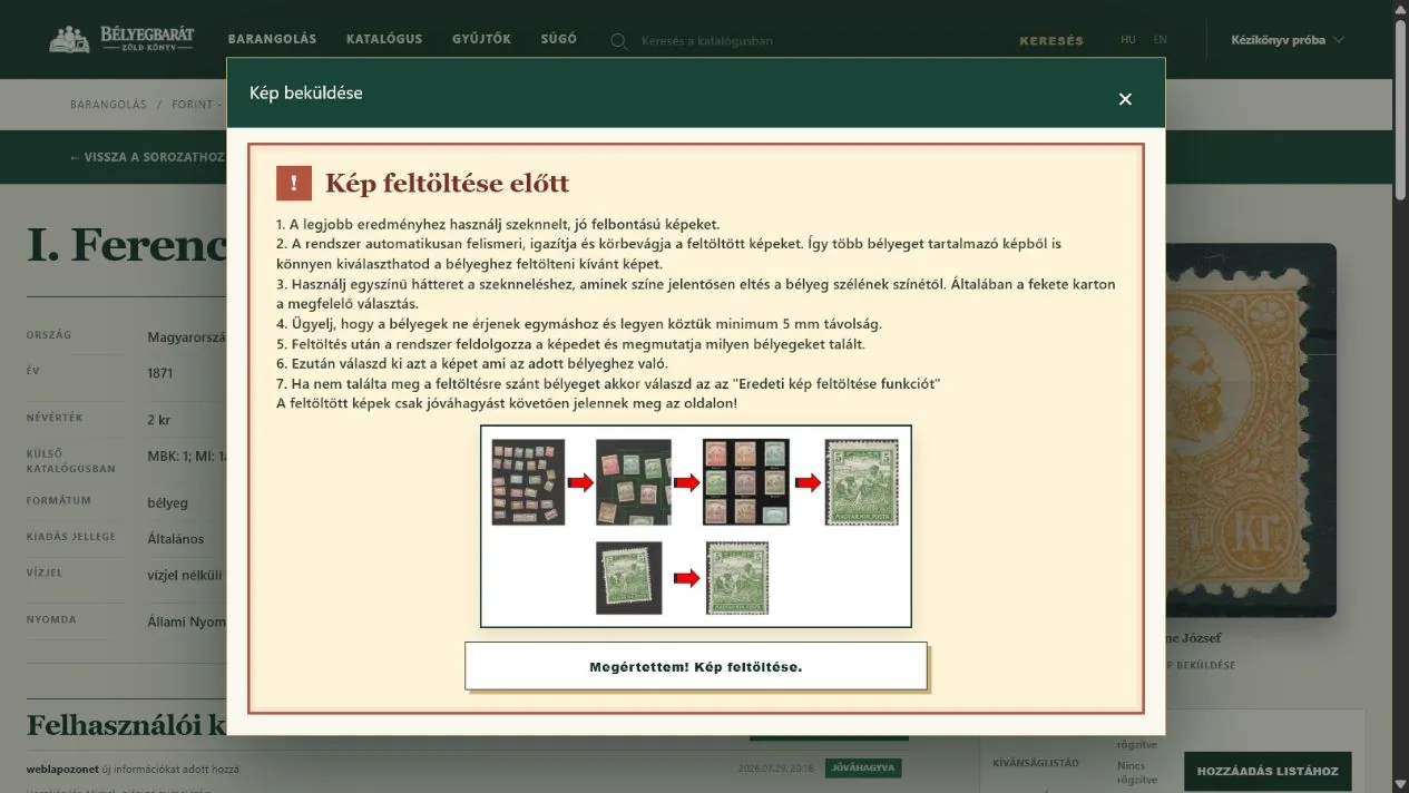 A képfeltöltés előtti útmutató