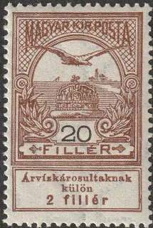 Turul above the Crown of St Stephen