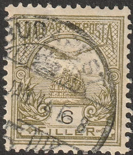 Turul above the Crown of St Stephen