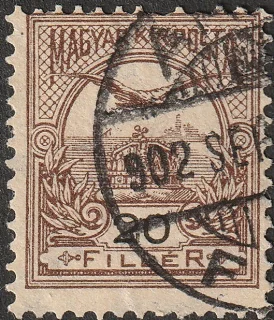 Turul above the Crown of St Stephen