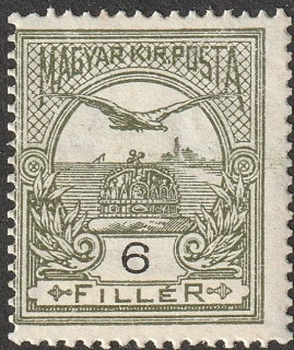 Turul above the Crown of St Stephen