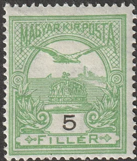 Turul above the Crown of St Stephen