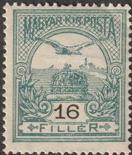 Turul above the Crown of St Stephen