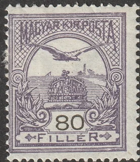 Turul above the Crown of St Stephen