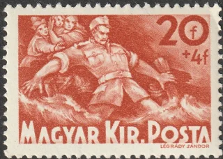 Honvéd Soldier Rescuing Flood Victims