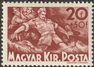 Honvéd Soldier Rescuing Flood Victims