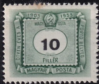 50 éves a magyar portóbélyeg