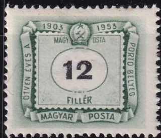 50 éves a magyar portóbélyeg