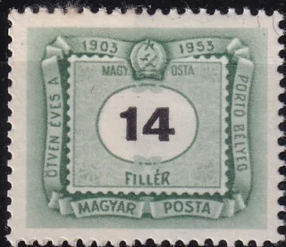 50 éves a magyar portóbélyeg