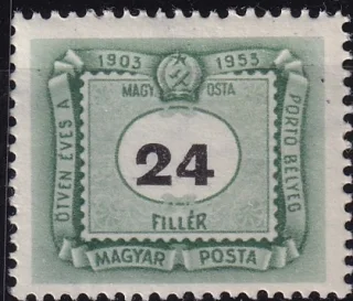 50 éves a magyar portóbélyeg