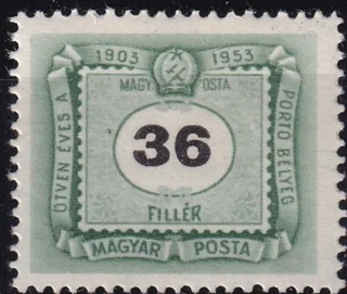 50 éves a magyar portóbélyeg