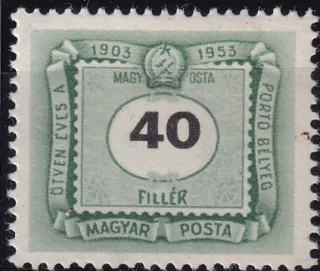 50 éves a magyar portóbélyeg