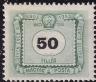 50 éves a magyar portóbélyeg