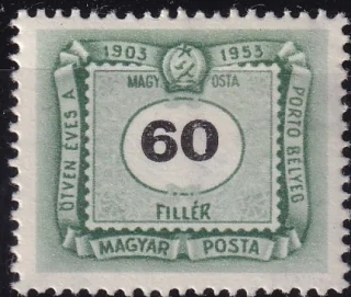 50 éves a magyar portóbélyeg