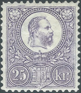 Franz Joseph I and the Hungarian coat of arms