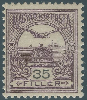 Turul above the Crown of St Stephen