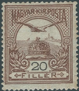 Turul above the Crown of St Stephen