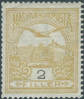 Turul above the Crown of St Stephen