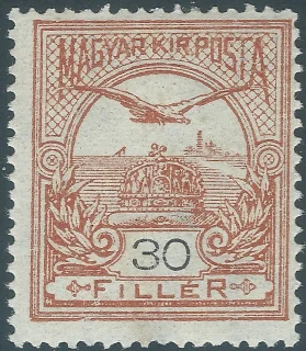 Turul above the Crown of St Stephen