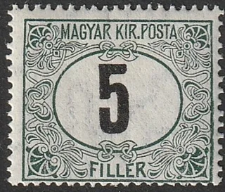 Green Postage Due (V)