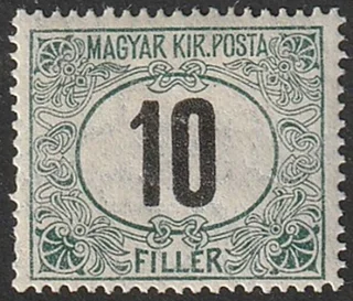 Green Postage Due (V)