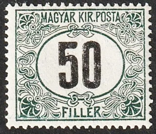 Green Postage Due (V)