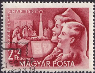 Young Pioneers at a Stamp Exhibition