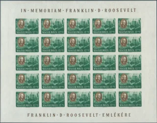 Teljes ív – 25 db bélyeg (vágott)