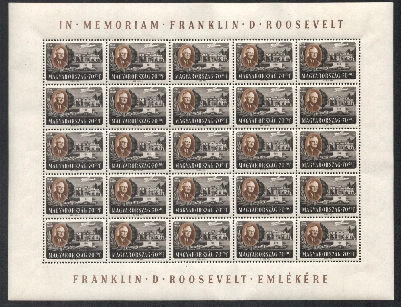 Complete sheet – 25 stamps
