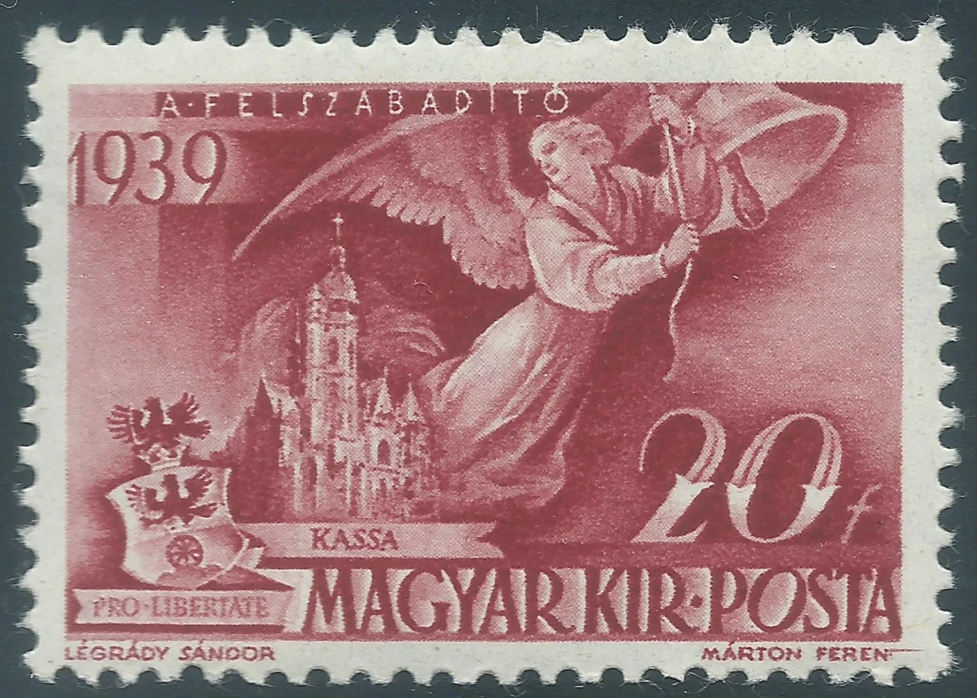 20 f – “MÁRTON FEREN” Plate Flaw