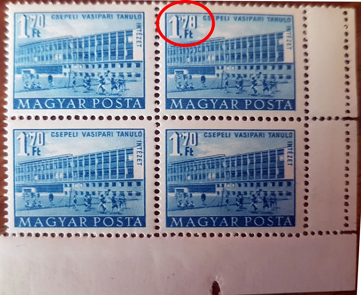 “1,78” Denomination Inscription