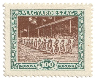 Tornászok felvonulása