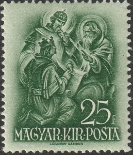 Szent Gellért oktatja Szent Imre herceget