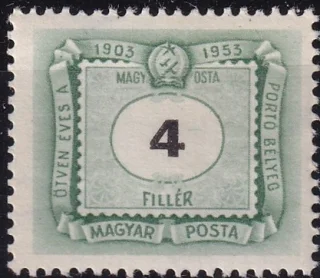 50 éves a magyar portóbélyeg