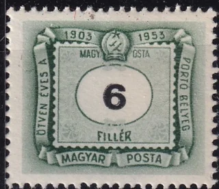 50 éves a magyar portóbélyeg
