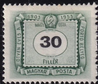 50 éves a magyar portóbélyeg