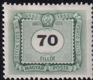 50 éves a magyar portóbélyeg