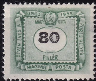 50 éves a magyar portóbélyeg