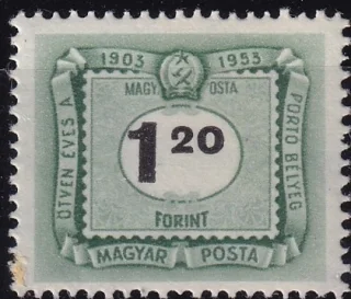 50 éves a magyar portóbélyeg